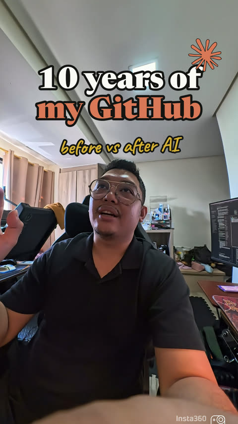 Cover: 10 years of my GitHub, before vs after AI